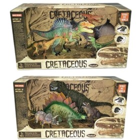 Krétakori dinoszaurusz játékszett 4 dinóval,2-féle