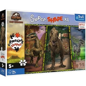 Puzzle 104 db XL - Jurassic World: Színes dinók