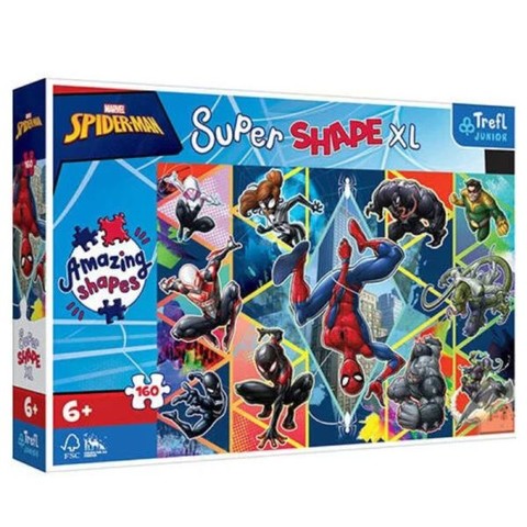 Trefl Junior: Super Shape XL Pókember - 160 darabos puzzle