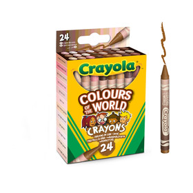 Crayola Sokszínű Világ Bőrszínű zsírkréta 24db