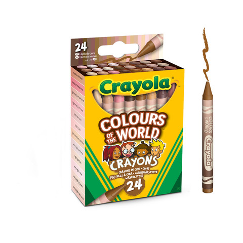 Crayola Sokszínű Világ Bőrszínű zsírkréta 24db