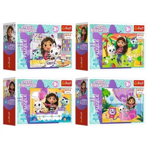 Trefl: Gabi babaháza minimaxi puzzle - 20 darabos, többféle