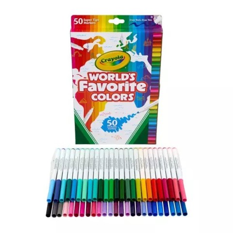Crayola: a világ kedvenc színei filctoll - 50 db-os