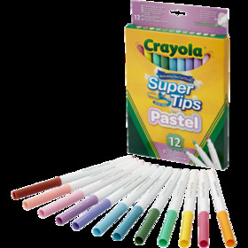 Crayola Super Tips filc - pasztell (12 db)