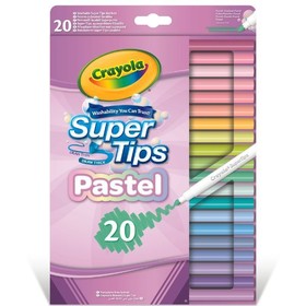 Crayola Supertips kimosható filctoll pasztell 20db