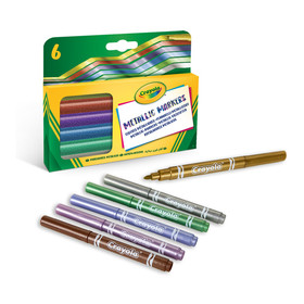 Crayola Fémes színű filctoll 6db