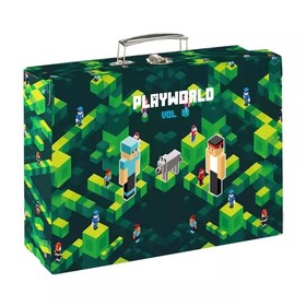 Playworld: Pixel mintás tárolóbőrönd