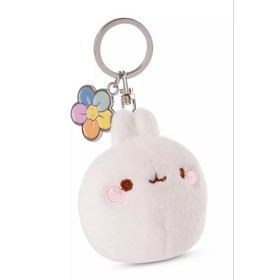 Nici: Molang, a nyuszi plüss kulcstartó - 6 cm