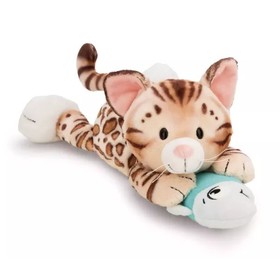Nici: Plüss bengáli cica és hal, fekvő - 30 cm