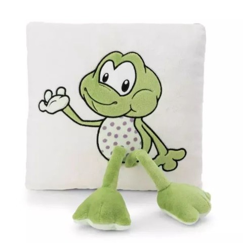 Nici Green: Fridolin béka párna, szögletes - 30 x 30 cm