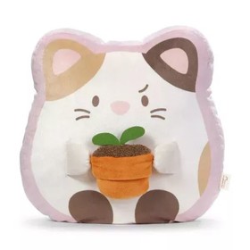 Nici: Angy plüss cica cserepes növénnyel - 35 x 33 x 12 cm