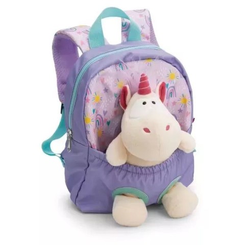 Nici: Hátizsák unikornis plüssel - lila, 25 cm
