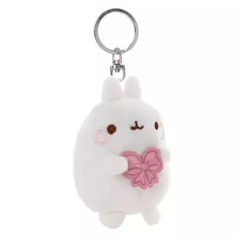 Nici: Molang, a nyuszi masnival plüss kulcstartó - 8 cm