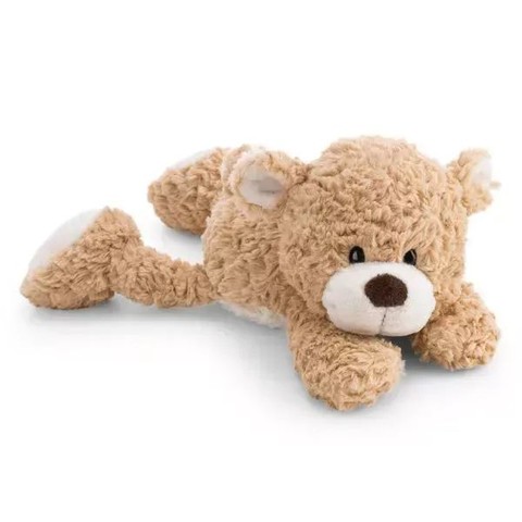 Nici plüss: Finni mackó - karamell, fekvő, 30 cm