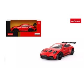 Porsche 911 GT3 RS fém kisautó 1:43, piros