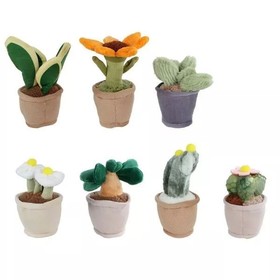 Cserepes virág plüssfigura - 12-17 cm, többféle
