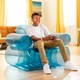 Intex: Átlátszó kék felfújható lounge fotel