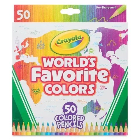 Crayola: a világ kedvenc színei ceruza - 50 db-os