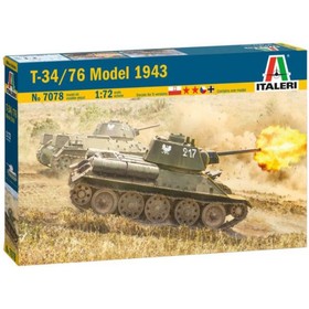Italeri: T-34/76 Model 1943 tank makett, 1:72