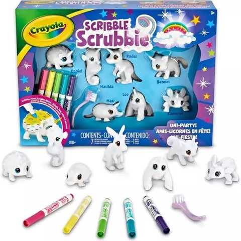 Crayola Scribble Scrubbie: Kimosható állatkák - Unikornis figurák