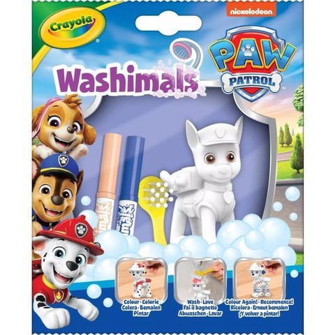 Crayola Washimals: Kimosható Mancs őrjárat figura, 1 db - többféle