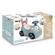 Smoby: Auto Ride-On átalakítható járássegítő bébitaxi