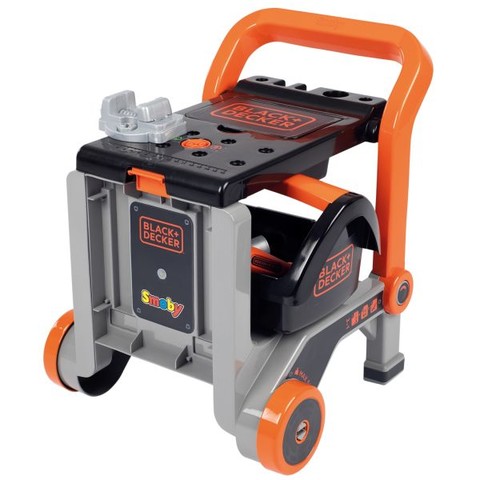 Smoby: Black & Decker 3 az 1-ben Devil Workmate munkapad - 19 részes