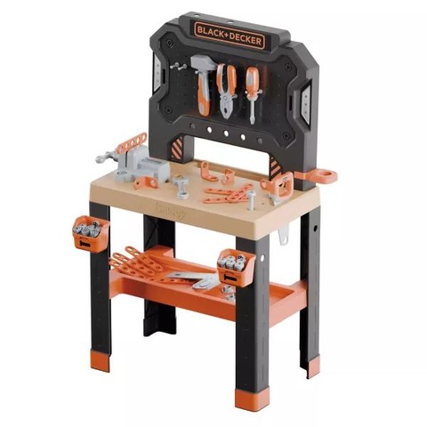 Smoby: Black and Decker szerelőasztal, 78 darabos