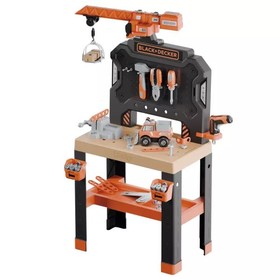 Smoby: Black and Decker szerelőasztal daruval