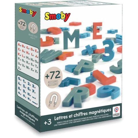 Smoby: Mágneses számok és betűk - 72 darabos