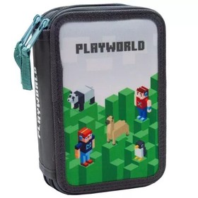 Playworld: 2 emeletes tolltartó pixel mintával, töltetlen