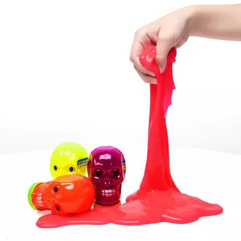 Okto Lovin: Slime koponya alakú dobozban - 100 ml, többféle