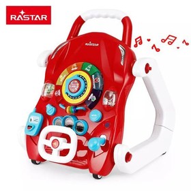 Rastar 3 az 1-ben zenélő járássegítő piros