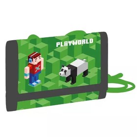 Playworld: Nyakba akasztós pénztárca pixel mintával
