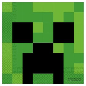 Minecraft: Creeper mintás szalvéta - 20 db