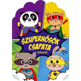 Szuperhősök csapata kifestő