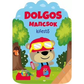 Dolgos mancsok kifestő