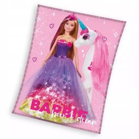 Barbie: Korall takaró - 130 x 170 cm