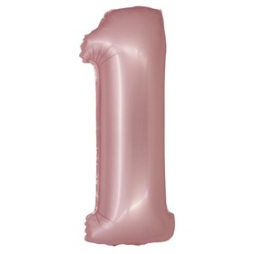 Smart: Számos fólia lufi, matt pink, 76 cm - 1