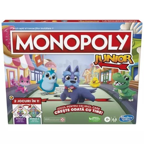 Monopoly Junior: 2 az 1-ben társasjáték - román nyelvű