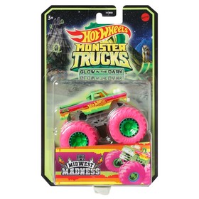 Hot Wheels Monster Trucks: Sötétben világító kisautó - Midwest Madnes