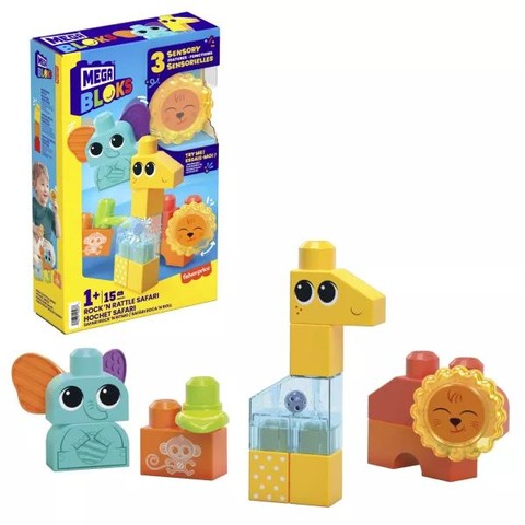 Mega Bloks: Rock 'n Rattle szafari építő készlet