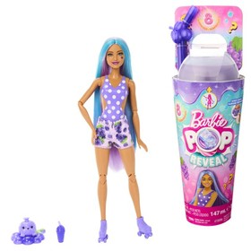 Barbie: Slime Reveal meglepetés baba - Kék hajú baba gyümölcsös szoknyában