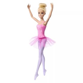 Barbie: Szőke hajú balerina baba rózsaszín tütüben