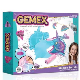 Gemex: Gélből drágakő unikornis fej ékszerkészítő szett