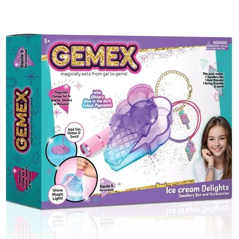 Gemex: Gélből drágakő jégkrém ékszerkészítő szett