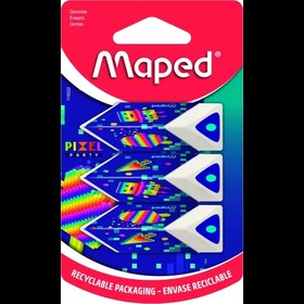 MAPED: Pixel Party radír - 3 db-os