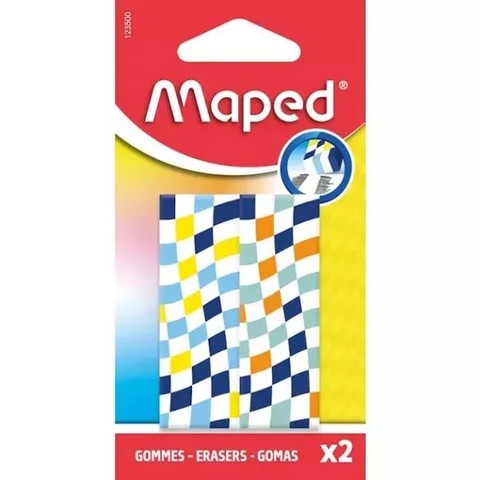 Maped: Kockás radír készlet - többféle, 2 db-os