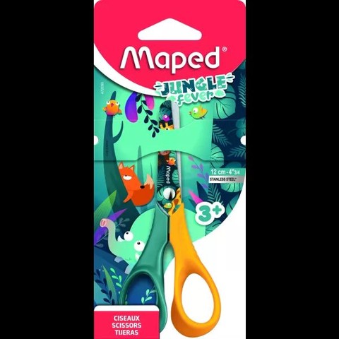 MAPED: Jungle Fever óvodai olló - 12 cm, többféle