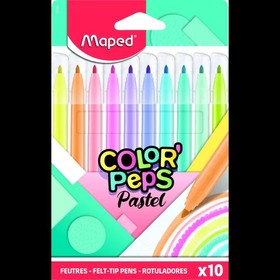 MAPED Color Peps: Pasztell filctoll készlet - 10 db-os